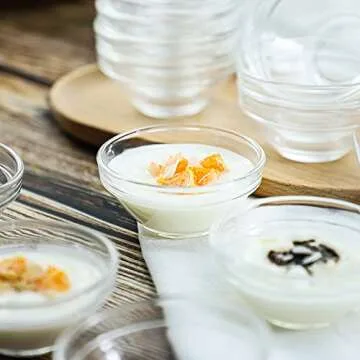 JHNIF 12pcs Glass Dipping Bowls for Appetizers and Sauces