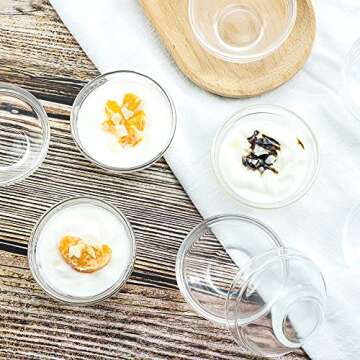 JHNIF 12pcs Glass Dipping Bowls for Appetizers and Sauces