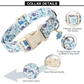 Dinosaur Dog Collar Adjustable for Small Dogs