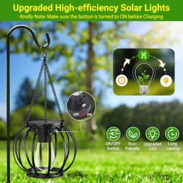 KOOPER Solar Lanterns - Vintage Style Outdoor Lights