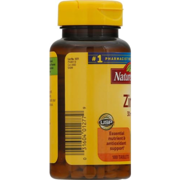 Nature Made Zinc 30 mg Supplement | 100 Tablets for Health