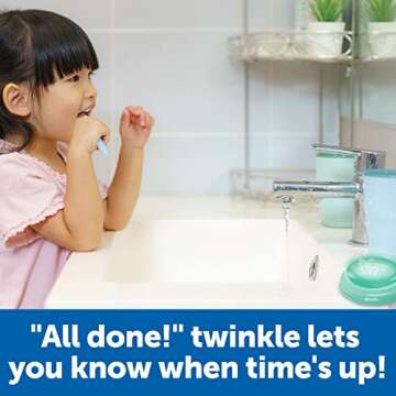 Learning Resources 2-Minute Toothbrushing Timer, Kids Dental Health, Toddler Toothbrush, Toddler Timer Bathroom, Timer for Kids, 1 Piece, Age 3+