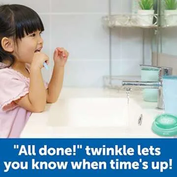 Learning Resources 2-Minute Toothbrushing Timer, Kids Dental Health, Toddler Toothbrush, Toddler Timer Bathroom, Timer for Kids, 1 Piece, Age 3+