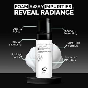 WBM Foaming Facial Cleanser for All Skin Types - 4.2 Fl Oz