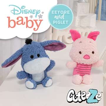 KIDS PREFERRED Disney Baby Cuteeze Winnie The Pooh Friends Eeyore and Piglet Stuffed Animal Plush To...