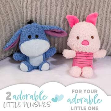 Disney Baby Cuteeze Stuffed Animals Eeyore Piglet 2 Piece