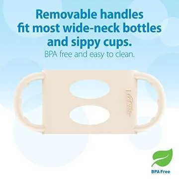 Dr. Brown's Wide-Neck Sippy Bottle - 100% Silicone & Easy-Grip