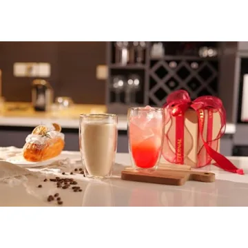 CNGLASS Double Wall Coffee Mugs - Stylish & Practical Set