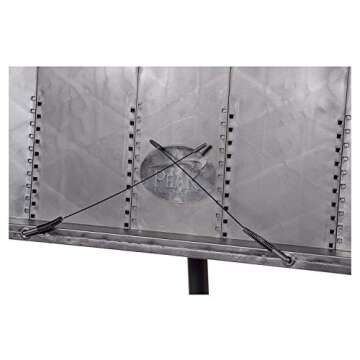 Peak SMS-20D Black Folding Music Stand with Steel Legs and Carrying Bag