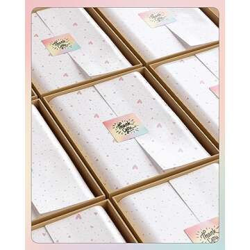 MUNBYN 2x2 Rainbow Thermal Labels - 500 Sheets