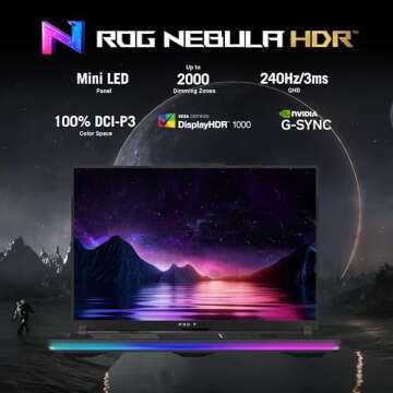 ASUS ROG Strix Scar 16 (2024) Gaming Laptop, 16” Nebula HDR 16:10 QHD 240Hz/3ms, 1100 nits, Mini LED Display, GeForce RTX 4080, Intel Core i9-14900HX, 32GB DDR5, 1TB SSD, Windows 11 Pro, G634JZR-XS96