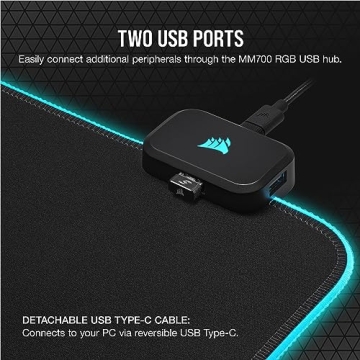 CORSAIR MM700 RGB Extended Cloth Gaming Mouse Pad