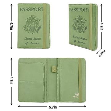 Melsbrinna Waterproof RFID Blocking Passport Holder Travel Wallet