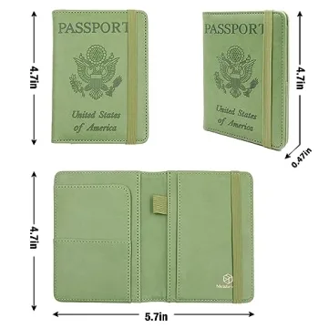 Melsbrinna Waterproof RFID Blocking Passport Holder Travel Wallet