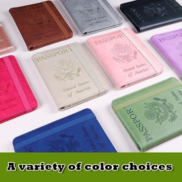 Melsbrinna Waterproof RFID Blocking Passport Holder Travel Wallet