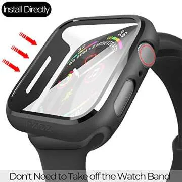 PZOZ Apple Watch 44mm Case with Screen Protector
