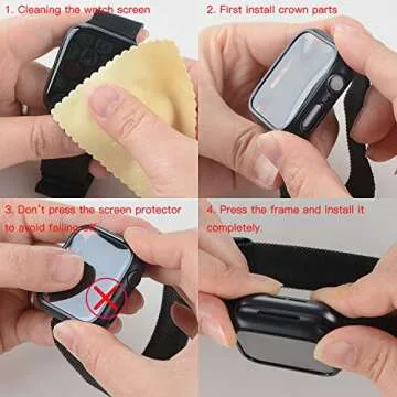 PZOZ Apple Watch 44mm Case with Screen Protector