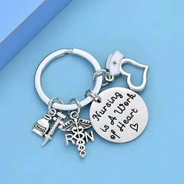 malyunin Nurse Keychain for Appreciation & Graduation Gifts