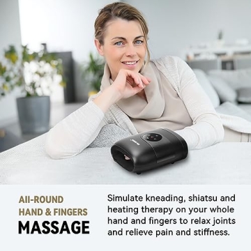 FIT KING Hand Massager for Arthritis Relief with Heat