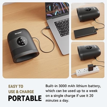 FIT KING Hand Massager for Arthritis Relief with Heat