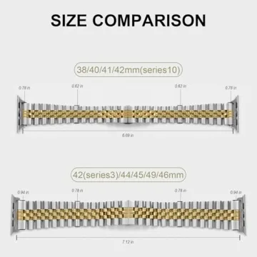 Elegant Apple Watch Band Compatible with Series 10-1 for Women