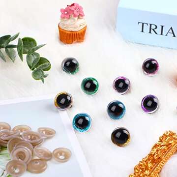 UPINS 180Pcs Safety Eyes and Noses for Craft Projects