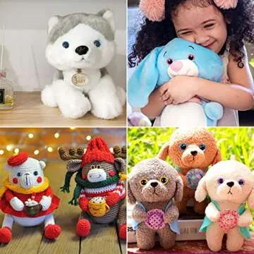 UPINS 180Pcs Safety Eyes and Noses for Craft Projects