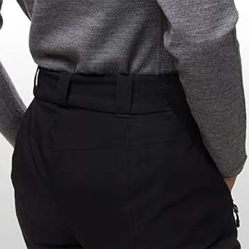 Spyder womens Winner Gore-tex skiing pants, Black, 6 US