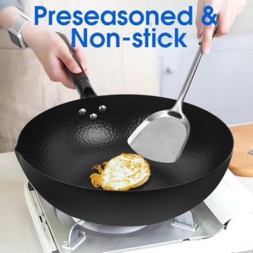 Top Cooking Wok for Electric, Induction and Gas Stoves