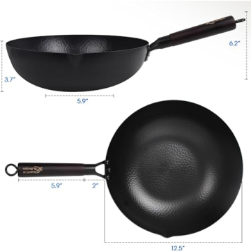 Top Cooking Wok for Electric, Induction and Gas Stoves