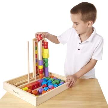 Melissa & Doug Bead Sequencing Set - Educational Toy for Kids