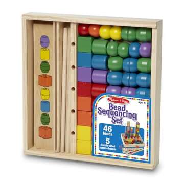 Melissa & Doug Bead Sequencing Set - Educational Toy for Kids