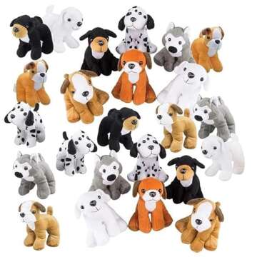 Soft Plush Puppy Dog Stuffed Animal Variety Pack