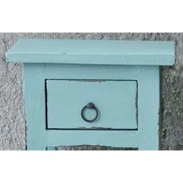 Chic Cottage Accent Table in Beach Blue for Your Home