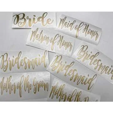 Custom Vinyl Decals for Wedding Tumblers - DIY Gift