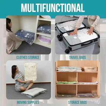 AirBaker Medium Vacuum Storage Bags for Clothes & More