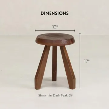 TREEHAUSE Meribel Milking Stool - Versatile Teak Design