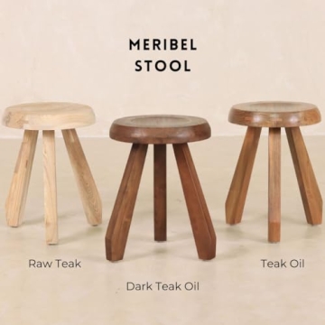 TREEHAUSE Meribel Milking Stool - Versatile Teak Design