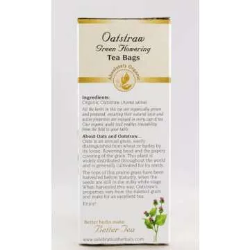 CELEBRATION HERBALS Organic Oatstraw Green Flowering Tea, 24 CT
