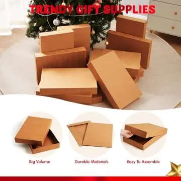 JOYIN Kraft Gift Boxes 12 PCS - Perfect for All Occasions