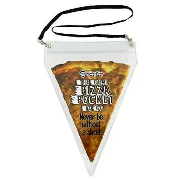Real Pizza Pocket Necklace - Fun Gag Gift for Pizza Lovers