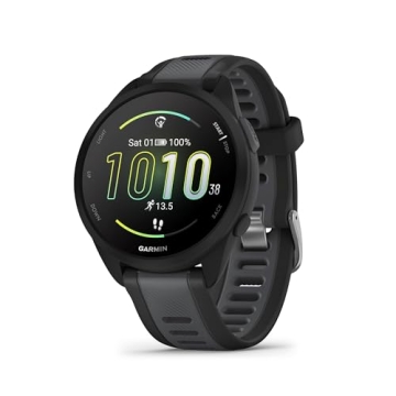 Garmin Forerunner 165 GPS Watch - Black/Slate Grey, Certified Refurbished