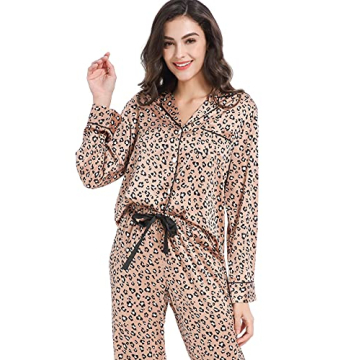 Serenedelicacy Women's Satin Pajama Set Silky Comfort