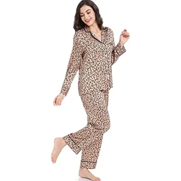 Serenedelicacy Women's Satin Pajama Set Silky Comfort