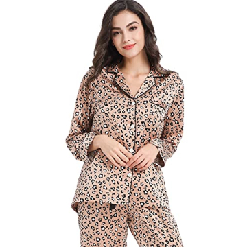 Serenedelicacy Women's Satin Pajama Set Silky Comfort