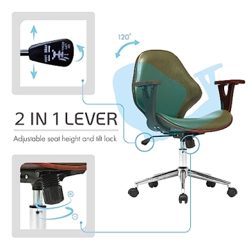 Porthos Home Lillian Chair for Office - Stylish and Ergonomic