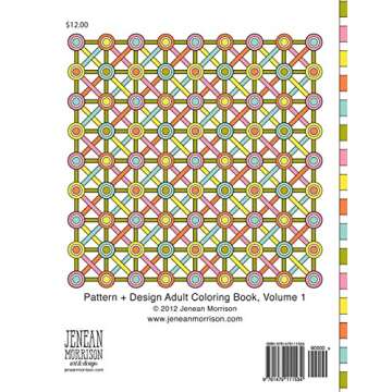 Pattern and Design Adult Coloring Book by Jenean Morrison – 50 Unique Designs