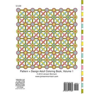 Pattern and Design Adult Coloring Book by Jenean Morrison – 50 Unique Designs