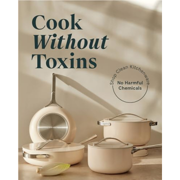 Caraway Ceramic Cookware Set Nonstick Non-Toxic Oven Safe