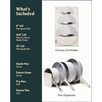 Caraway Ceramic Cookware Set Nonstick Non-Toxic Oven Safe